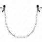 KINK - PINCES À TAMELON CHAÎNE PLATE ARGENT 34 CM KINK - PINCES À TAMELON CHAÎNE PLATE ARGENT 34 CM