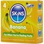 SKINS - PACK DE 4 PRÉSERVATIFS BANANE PREMIUM