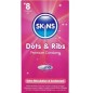 SKINS - DOTS RIBS PREMIUM CONDOMS PACK 8 SKINS - DOTS RIBS PREMIUM CONDOMS PACK 8