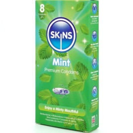 SKINS - PACK DE 8 PRÉSERVATIFS PREMIUM MENTHE