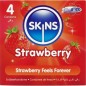 SKINS - STRAWBERRY PREMIUM CONDOMS PACK 4 SKINS - STRAWBERRY PREMIUM CONDOMS PACK 4