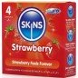 SKINS - PACK DE 4 PRÉSERVATIFS PREMIUM FRAISE SKINS - PACK DE 4 PRÉSERVATIFS PREMIUM FRAISE