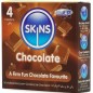 SKINS - SCHOKOLADE PREMIUM-KONDOME PACKUNG 4 SKINS - SCHOKOLADE PREMIUM-KONDOME PACKUNG 4