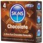 SKINS - PACK DE 4 PRÉSERVATIFS PREMIUM CHOCOLAT