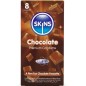 SKINS - PACK DE 8 PRÉSERVATIFS PREMIUM CHOCOLAT SKINS - PACK DE 8 PRÉSERVATIFS PREMIUM CHOCOLAT