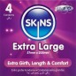 SKINS - EXTRA LARGE PREMIUM CONDOMS PACK 4 SKINS - EXTRA LARGE PREMIUM CONDOMS PACK 4