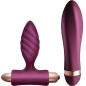 CLIMAXIMUM - DESIRE KIT TWISTED VIBRATOR + ANAL PLUG CLIMAXIMUM - DESIRE KIT TWISTED VIBRATOR + ANAL PLUG