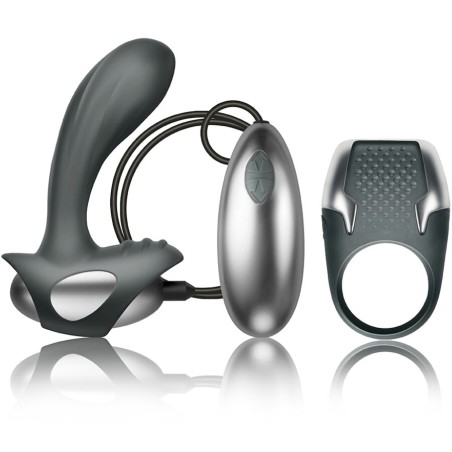 CLIMAXIMUM - KIT EXCITE ANNEAU PÉNITENTIAIRE + MASSEUR DE PROSTATE À FIL