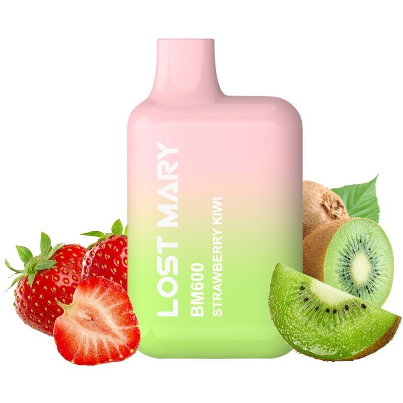 LOST MARY - BM600 VAPER NICOTINE 2% JETABLE FRAISE KIWI LOST MARY - BM600 VAPER NICOTINE 2% JETABLE FRAISE KIWI