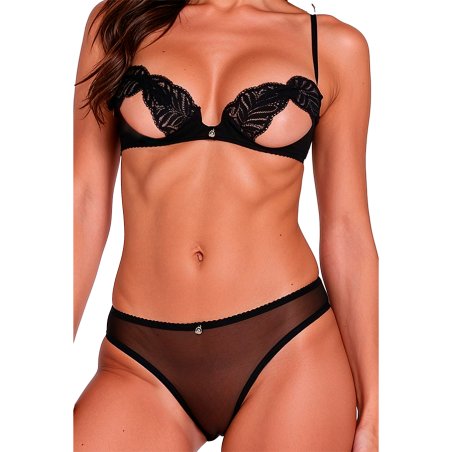 PASSION - ENSEMBLE SOUTIEN-GORGE + CULOTTE INTIMARI NOIR L/XL