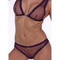 PASSION - BELISSANA REGGISENO + PERIZOMA VIOLA S/M