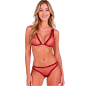 PASSION - BELISSANA REGGISENO + PERIZOMA BORDEAUX S/M