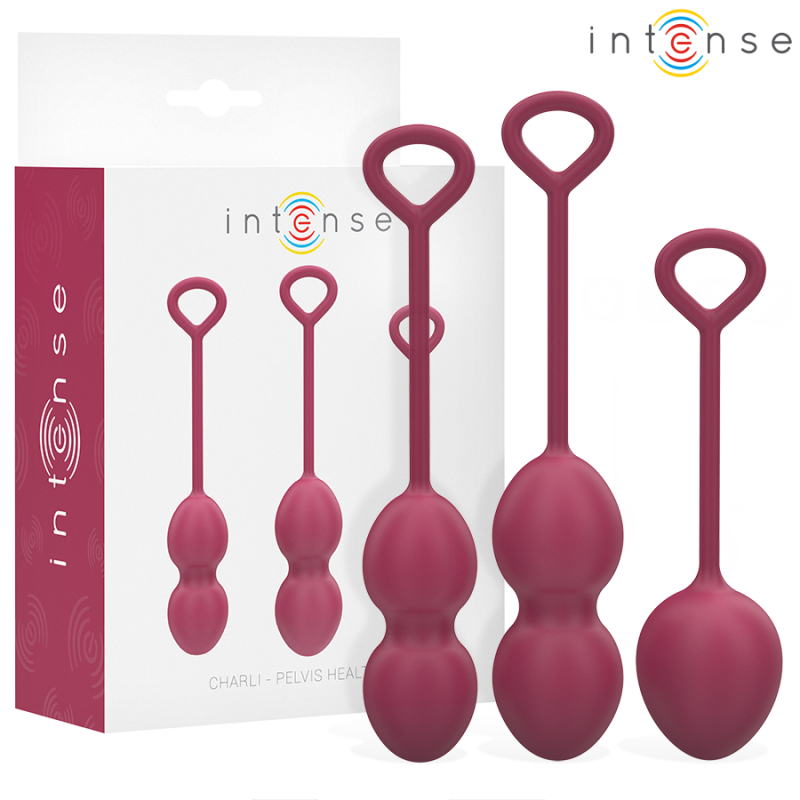 INTENSE - CHARLI KEGEL BALL KIT BURGUND INTENSE - CHARLI KEGEL BALL KIT BURGUND