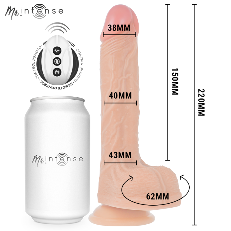 MR INTENSE - BROSNAN REALISTIC PENIS REMOTE CONTROL 22 CM -O- 4 CM