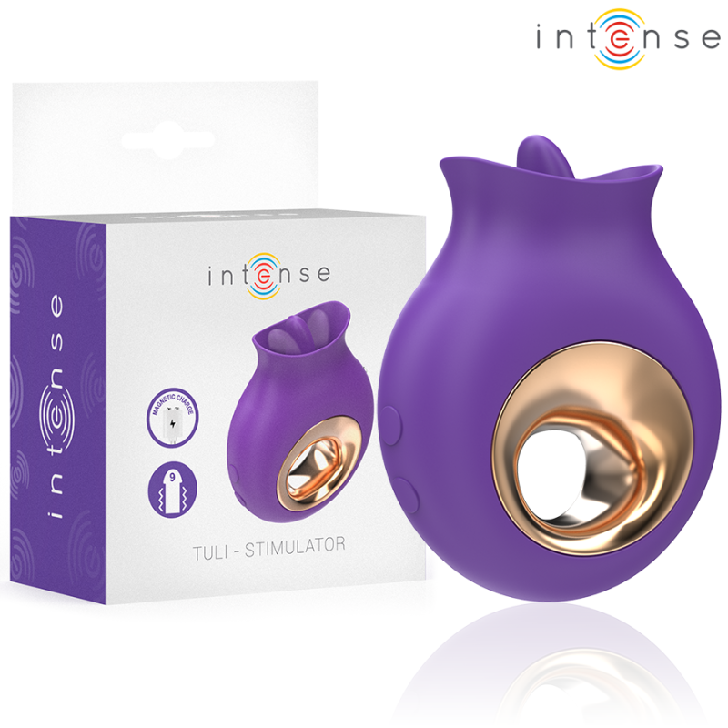 INTENSE - TULI KLITORISSTIMULATOR 9 VIBRATIONEN 9 OSZILLATIONEN LILA INTENSE - TULI KLITORISSTIMULATOR 9 VIBRATIONEN 9 OSZILLATIONEN LILA