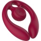 SNAIL VIBE - GIZI DUO PAARSTIMULATOR FERNBEDIENUNG BURGUND