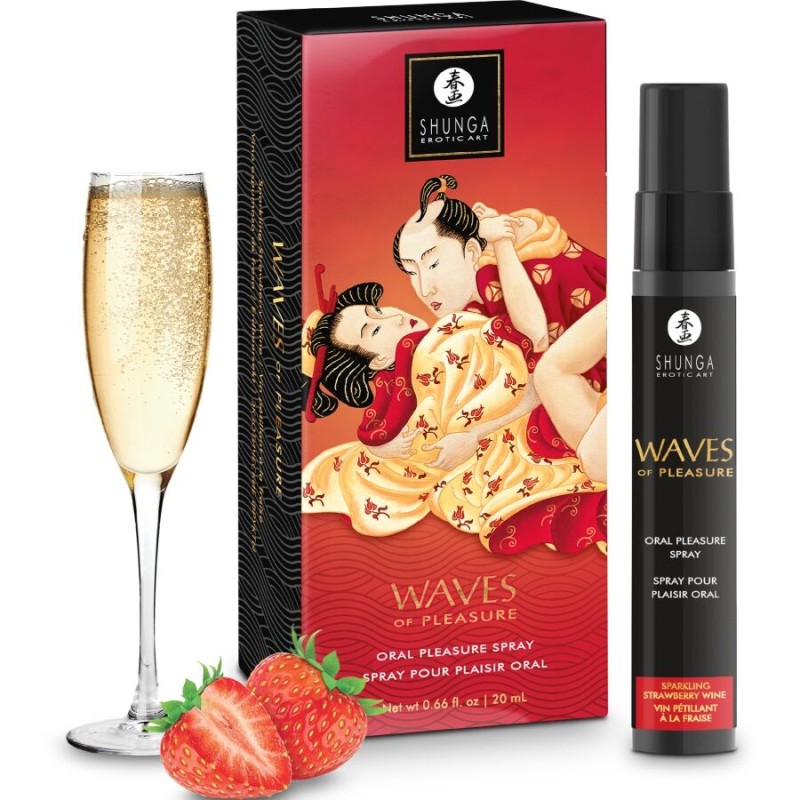 SHUNGA - WAVES PLEASURE SPRAY ORAL SEDUCTIVE FRAISE 20 ML SHUNGA - WAVES PLEASURE SPRAY ORAL SEDUCTIVE FRAISE 20 ML