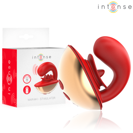 INTENSE - VIBRATEUR STIMULATEUR MARIAH EN FORME DE U 10 VIBRATIONS ROUGE