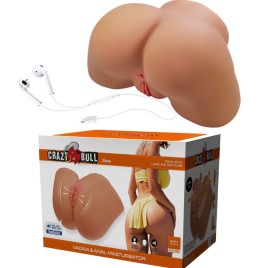 CRAZY BULL - ILANA REALISTIC FEMALE BUTT VIBRATOR AND SUCKER WITH SOUND 6.8 KG