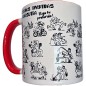 DIABLO PICANTE - TASSE BLANCHE POSITIONS KAMASUTRA AVEC ANSE ROUGE 370 ML