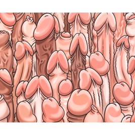 DIABLO PICANTE - TAPPETINO PER MOUSE COLORATO CON DISEGNO DI PENI