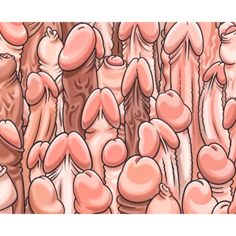 DIABLO PICANTE - TAPPETINO PER MOUSE COLORATO CON DISEGNO DI PENI