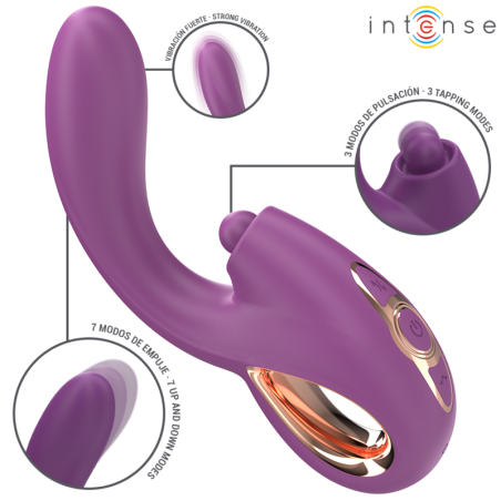 INTENSE - LALI MULTIFUNCTION G-SPOT VIBRATOR TAPPING THRUST VIBRATION PURPLE