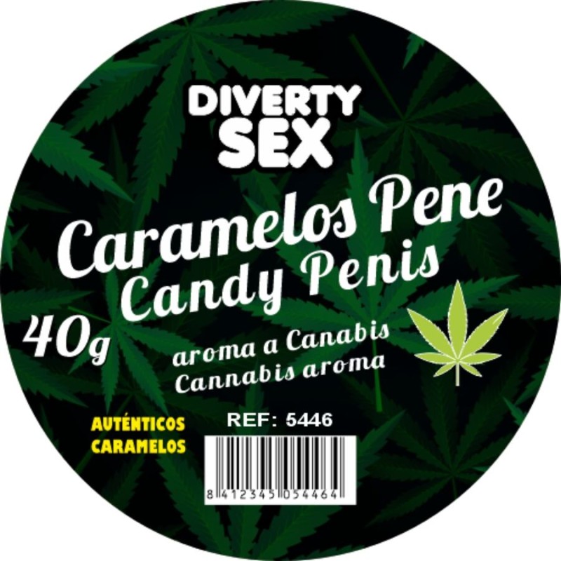 DIABLO GOLOSO - 20 BONBONS POUR PÉNIS ARÔME CANNABIS