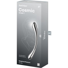 SATISFYER - DILDO A DOPPIA ESTREMITÀ IN ACCIAIO INOX COSMIC CREST 1