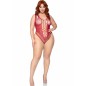LEG AVENUE - 81641X SEAMLESS BODYSUIT BURGUNDY SIZE 1X/2X LEG AVENUE - 81641X SEAMLESS BODYSUIT BURGUNDY SIZE 1X/2X