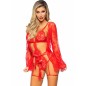 LEG AVENUE - 86123 SET VESTAGLIA TEDDY + GIARRETTIERA ROSSO TAGLIA M LEG AVENUE - 86123 SET VESTAGLIA TEDDY + GIARRETTIERA ROSSO TAGLIA M