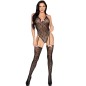 LEG AVENUE - 89360 OPEN BACK BODYSUIT WITH GARTER BELT BLACK- ONE SIZE LEG AVENUE - 89360 OPEN BACK BODYSUIT WITH GARTER BELT BLACK- ONE SIZE